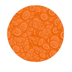 Orange-ellipse Mini Round Pill Box by nateshop