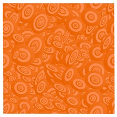 Orange-ellipse Wooden Puzzle Square by nateshop