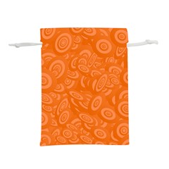 Orange-ellipse Lightweight Drawstring Pouch (l)