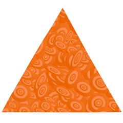 Orange-ellipse Wooden Puzzle Triangle by nateshop