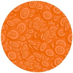 Orange-ellipse Wooden Puzzle Round by nateshop