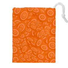 Orange-ellipse Drawstring Pouch (4xl) by nateshop