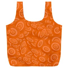 Orange-ellipse Full Print Recycle Bag (xxl) by nateshop