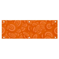 Orange-ellipse Banner And Sign 6  X 2  by nateshop