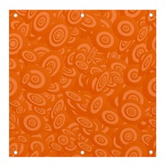 Orange-ellipse Banner And Sign 4  X 4  by nateshop