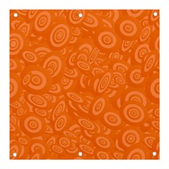 Orange-ellipse Banner And Sign 3  X 3  by nateshop