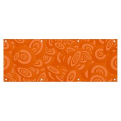 Orange-ellipse Banner And Sign 8  X 3  by nateshop