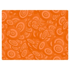 Orange-ellipse Premium Plush Fleece Blanket (extra Small) by nateshop