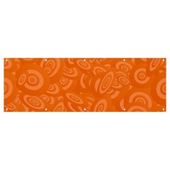 Orange-ellipse Banner And Sign 12  X 4  by nateshop