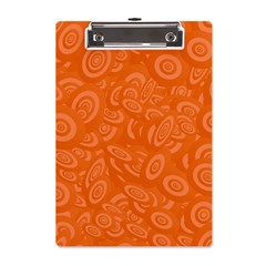 Orange-ellipse A5 Acrylic Clipboard by nateshop