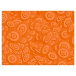 Orange-ellipse Premium Plush Fleece Blanket (Extra Small) 40 x30  Blanket Front