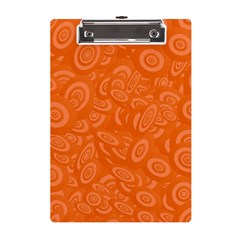 Orange-ellipse A5 Acrylic Clipboard by nateshop