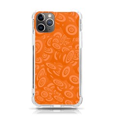 Orange-ellipse Iphone 11 Pro 5 8 Inch Tpu Uv Print Case by nateshop