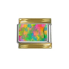 Pixel-79 Gold Trim Italian Charm (9mm) by nateshop