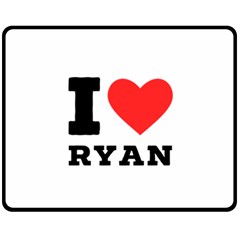 I Love Ryan Fleece Blanket (medium) by ilovewhateva