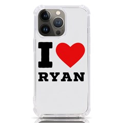 I Love Ryan Iphone 13 Pro Tpu Uv Print Case