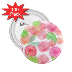 Roses-50 2 25  Buttons (100 Pack)  by nateshop