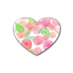 Roses-50 Rubber Coaster (heart) by nateshop