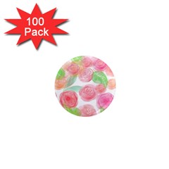 Roses-50 1  Mini Magnets (100 Pack) 