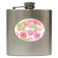 Roses-50 Hip Flask (6 Oz) by nateshop