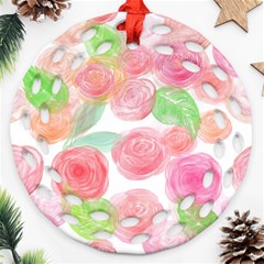 Roses-50 Ornament (round Filigree)