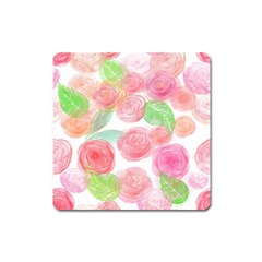 Roses-50 Square Magnet