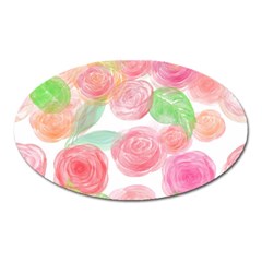 Roses-50 Oval Magnet