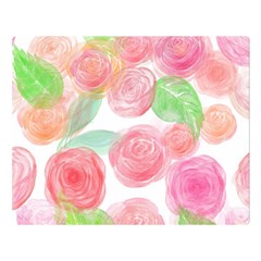 Roses-50 Two Sides Premium Plush Fleece Blanket (large) by nateshop