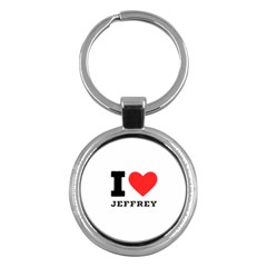 I Love Jeffrey Key Chain (round) by ilovewhateva