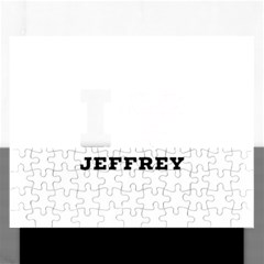 I Love Jeffrey Rectangular Jigsaw Puzzl by ilovewhateva