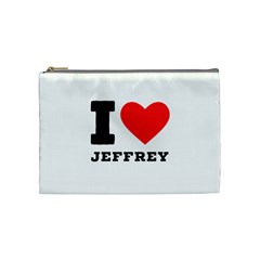 I Love Jeffrey Cosmetic Bag (medium) by ilovewhateva