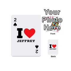 I Love Jeffrey Playing Cards 54 Designs (mini) by ilovewhateva