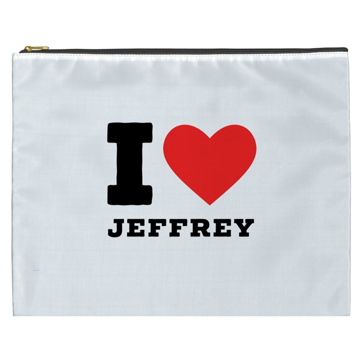 I love jeffrey Cosmetic Bag (XXXL)