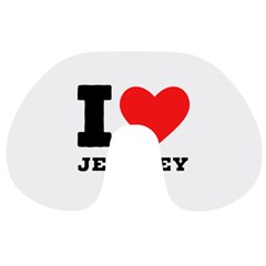 I Love Jeffrey Travel Neck Pillow by ilovewhateva