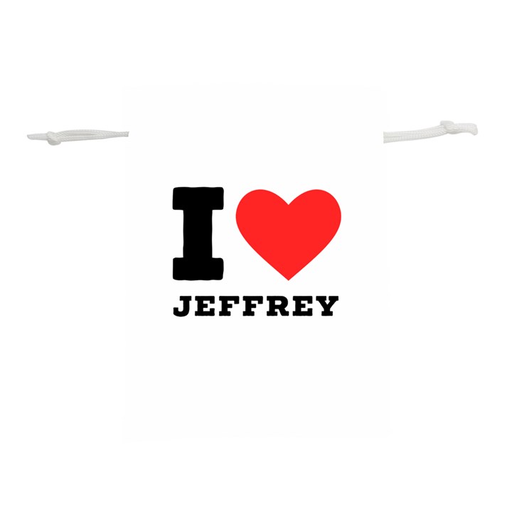 I love jeffrey Lightweight Drawstring Pouch (L)