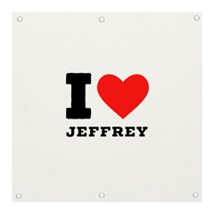 I Love Jeffrey Banner And Sign 3  X 3  by ilovewhateva