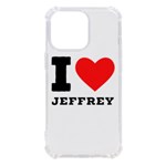 I love jeffrey iPhone 13 Pro TPU UV Print Case Front