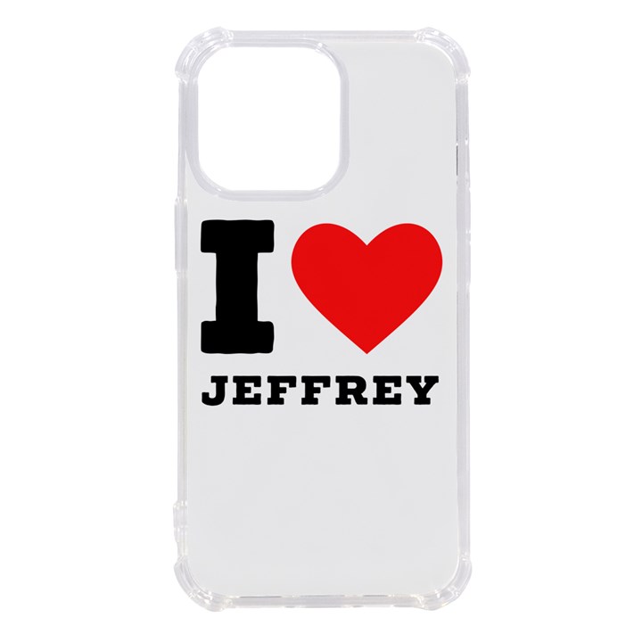 I love jeffrey iPhone 13 Pro TPU UV Print Case