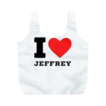 I love jeffrey Full Print Recycle Bag (M) Front