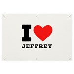 I love jeffrey Banner and Sign 6  x 4  Front