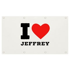 I Love Jeffrey Banner And Sign 7  X 4  by ilovewhateva