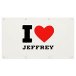 I love jeffrey Banner and Sign 7  x 4  Front