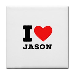 I Love Jason Tile Coaster by ilovewhateva