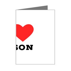 I Love Jason Mini Greeting Card by ilovewhateva