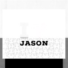 I Love Jason Rectangular Jigsaw Puzzl by ilovewhateva