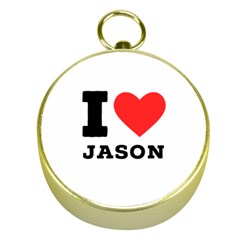 I Love Jason Gold Compasses