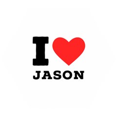 I Love Jason Wooden Puzzle Hexagon by ilovewhateva