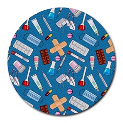 Medicine Pattern Round Mousepad by SychEva