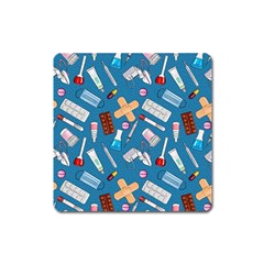 Medicine Pattern Square Magnet by SychEva