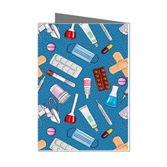 Medicine Pattern Mini Greeting Cards (pkg Of 8) by SychEva